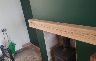 Fireplace feature renovation in a Southend home